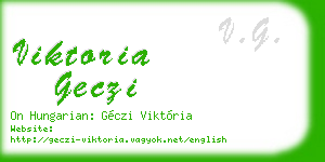 viktoria geczi business card