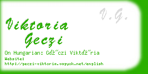 viktoria geczi business card